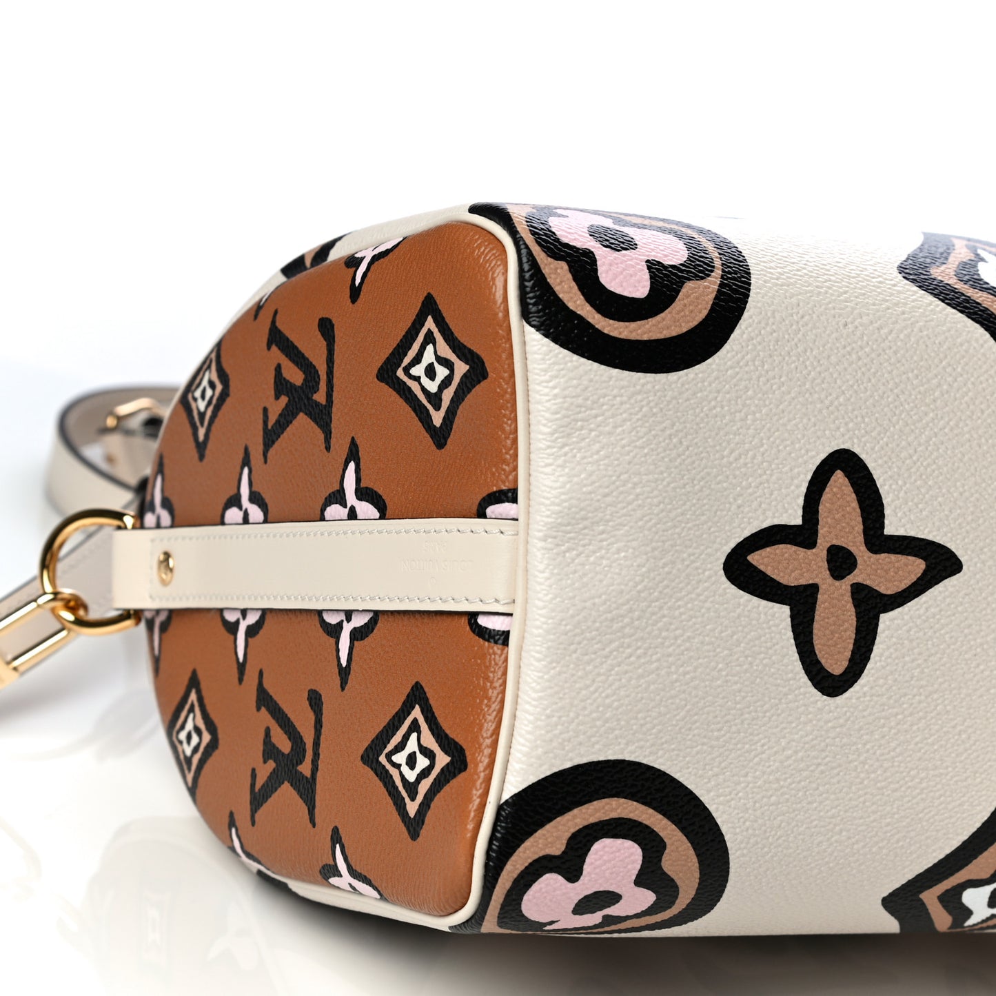 Monogram Giant Wild At Heart Speedy Bandouliere 25 Creme
