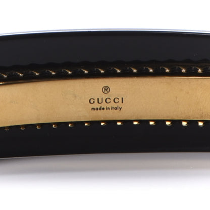 Gucci Resin Crystal Single Hair Barrette Black 2 of 4
