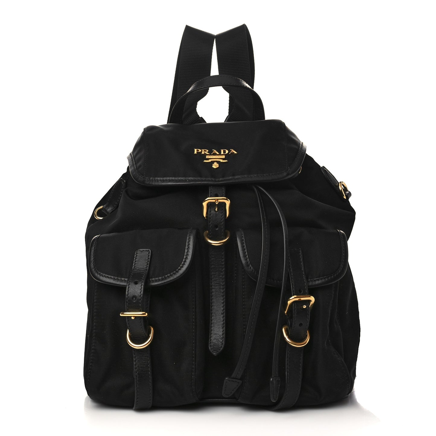 Tessuto Nylon Vitello Backpack Black