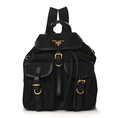 Prada Tessuto Nylon Vitello Backpack Black 1 of 9