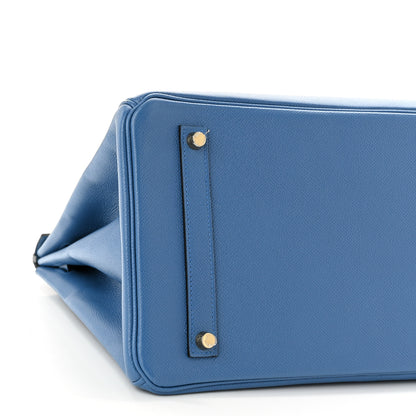 Hermes Epsom Birkin 35 Bleu Agate 9 of 10