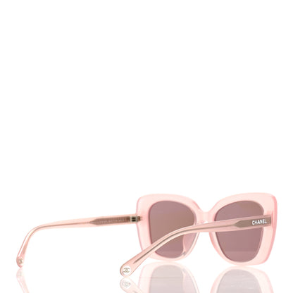 Chanel Acetate Rectangle Sunglasses 5504-A Light Pink 4 of 8