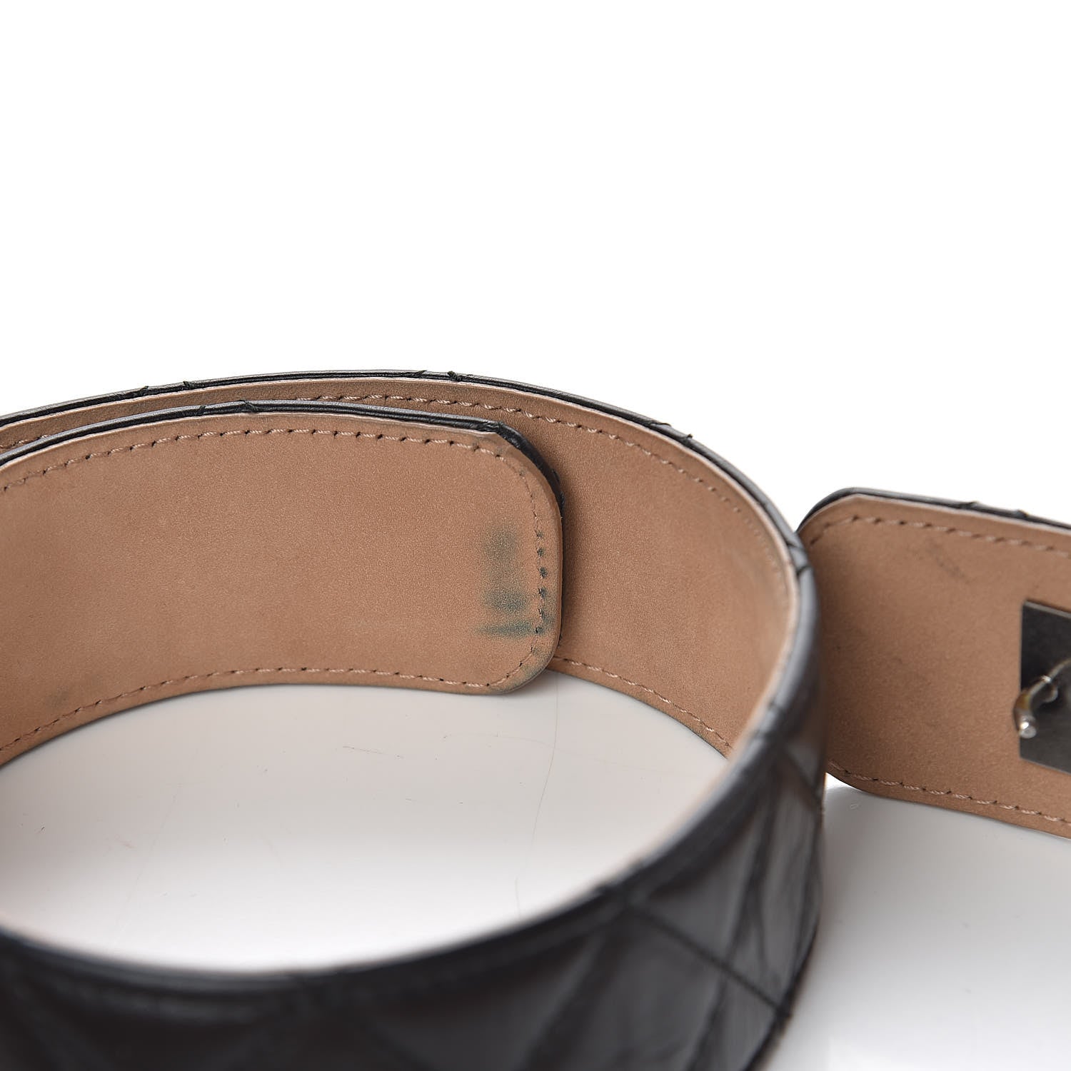 Chanel Aged Calfskin Quilted Reissue Belt 75 30 Black 8 of 11