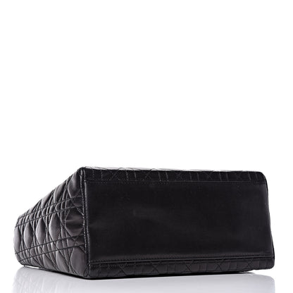 Christian Dior Lambskin Cannage Medium Lady Dior Black 4 of 11