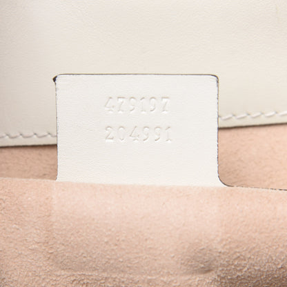 Gucci GG Supreme Monogram Medium Padlock Tote White 6 of 12