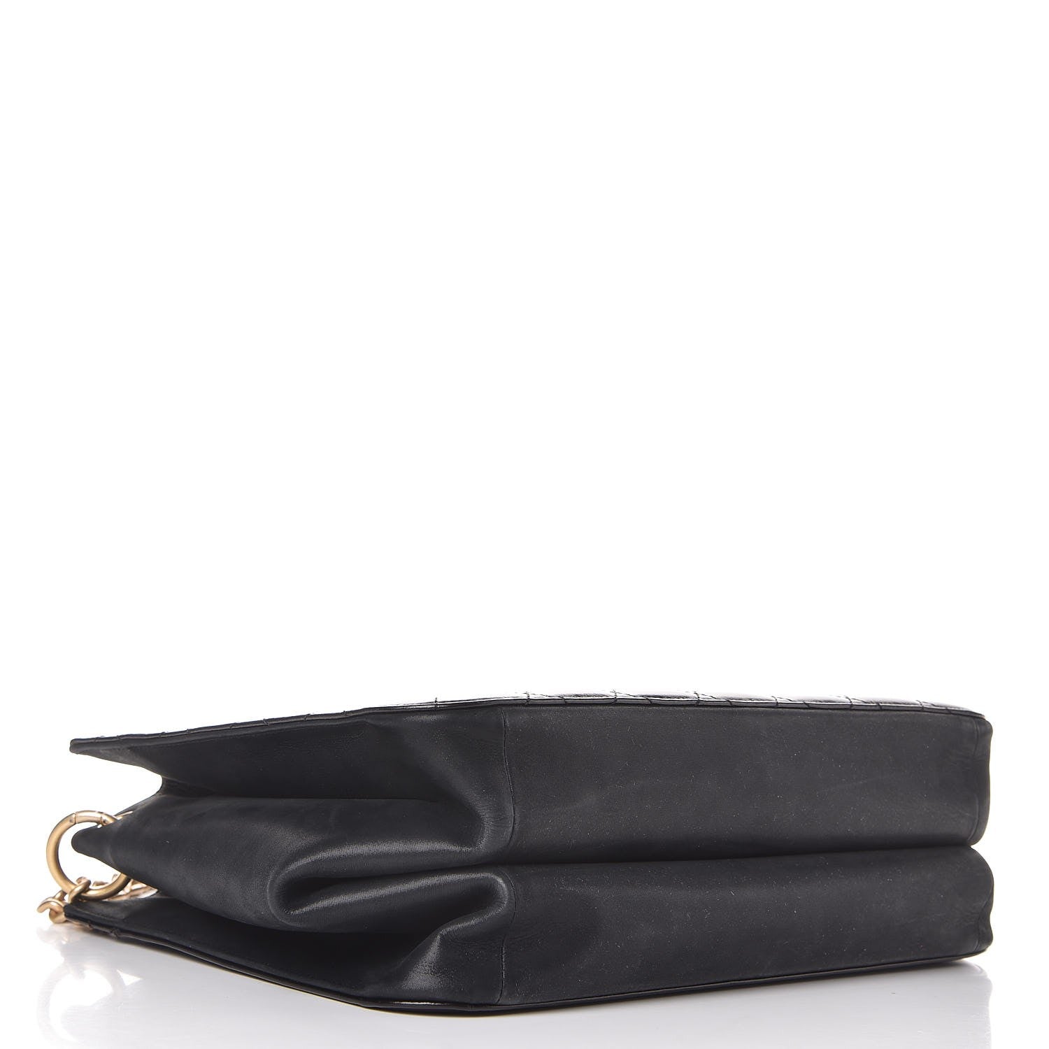 Chanel Glazed Iridescent Calfskin Quilted Tote Black 5 of 10