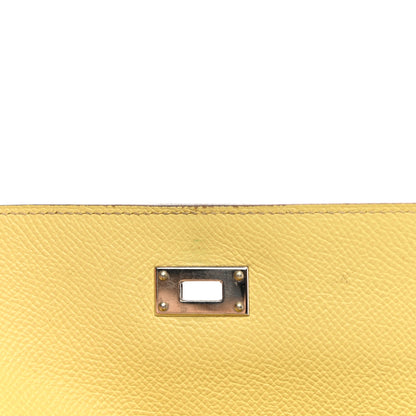 Hermes Epsom Kelly Longue Wallet Soufre 9 of 14