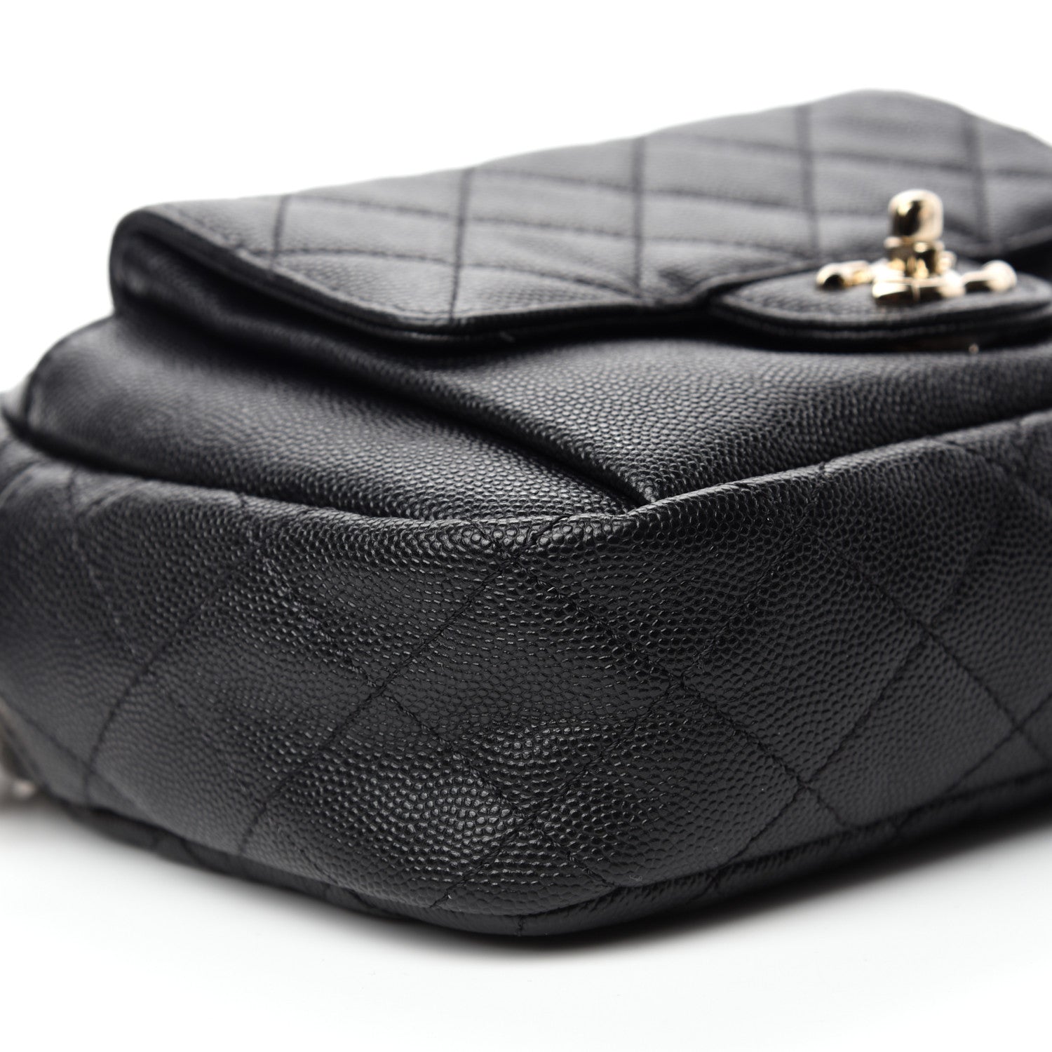 Chanel Caviar Quilted CC Day Camera Case Black 6 of 10