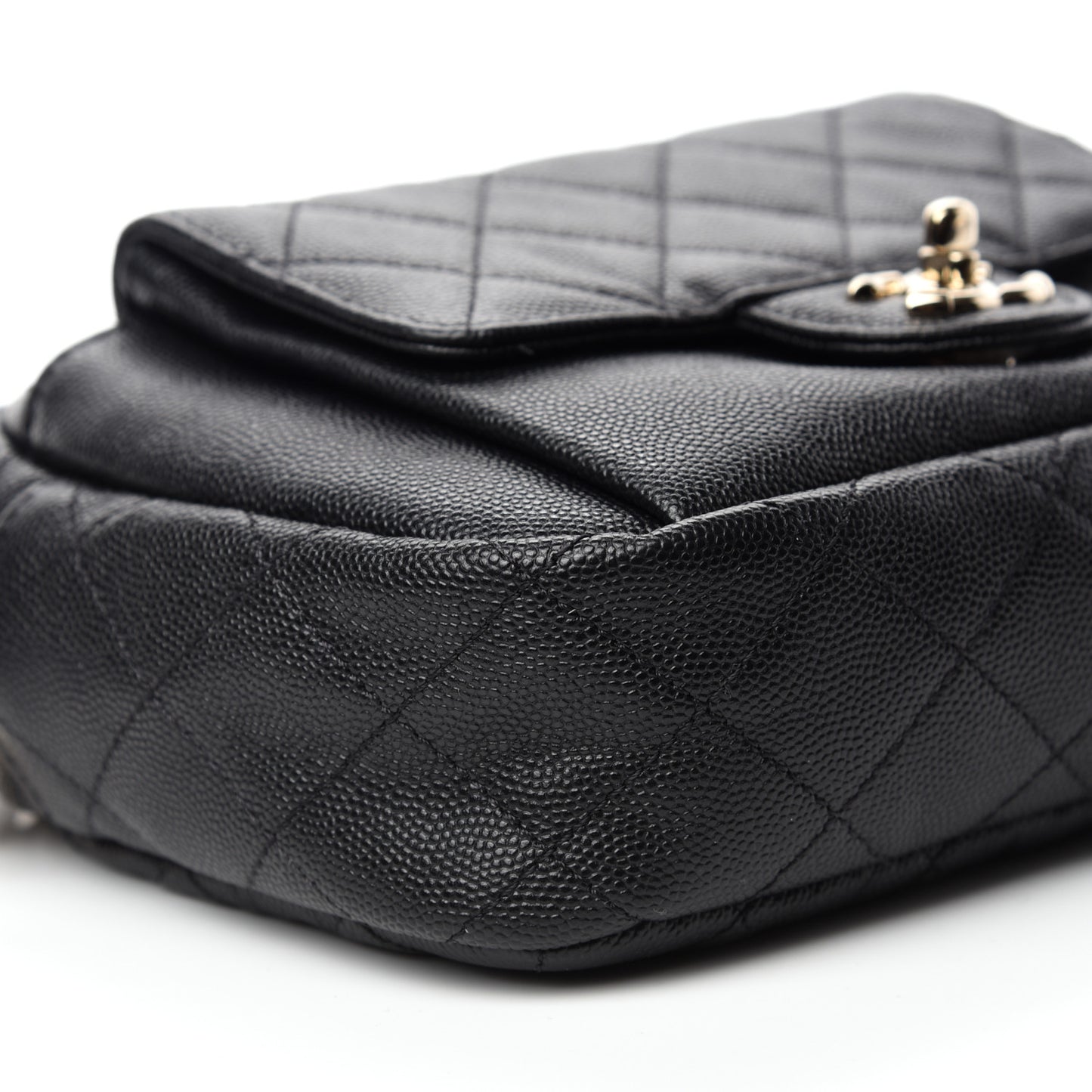Caviar Quilted CC Day Camera Case Black