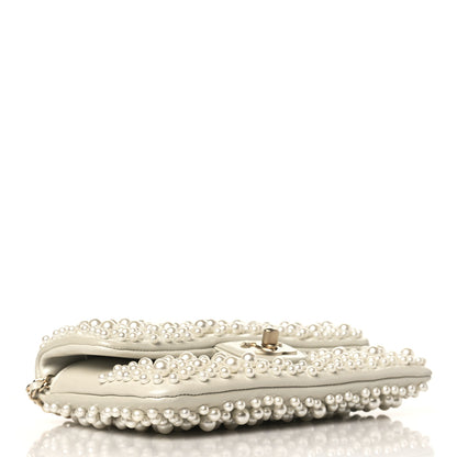 Chanel Lambskin Pearls Flap White 4 of 9