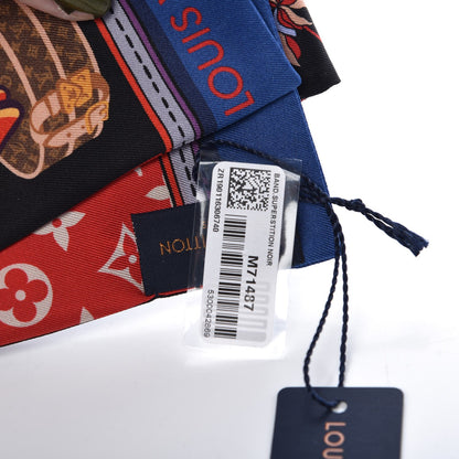 Louis Vuitton Silk Monogram Superstition Bandeau Black 5 of 5