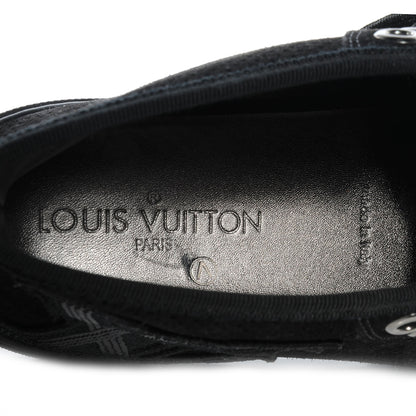 Louis Vuitton Suede Sequins Perforated Punchy High Top Sneakers 38 Black 6 of 6