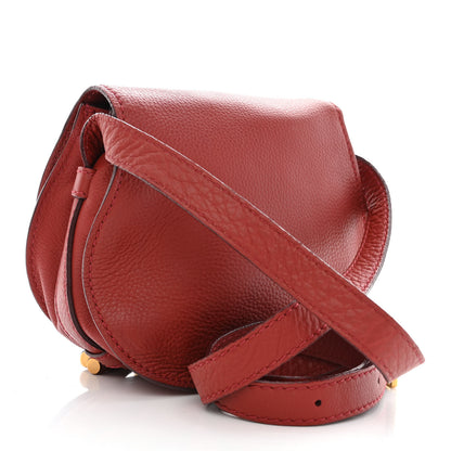 Chloe Calfskin Mini Marcie Round Crossbody Bag Red 2 of 12