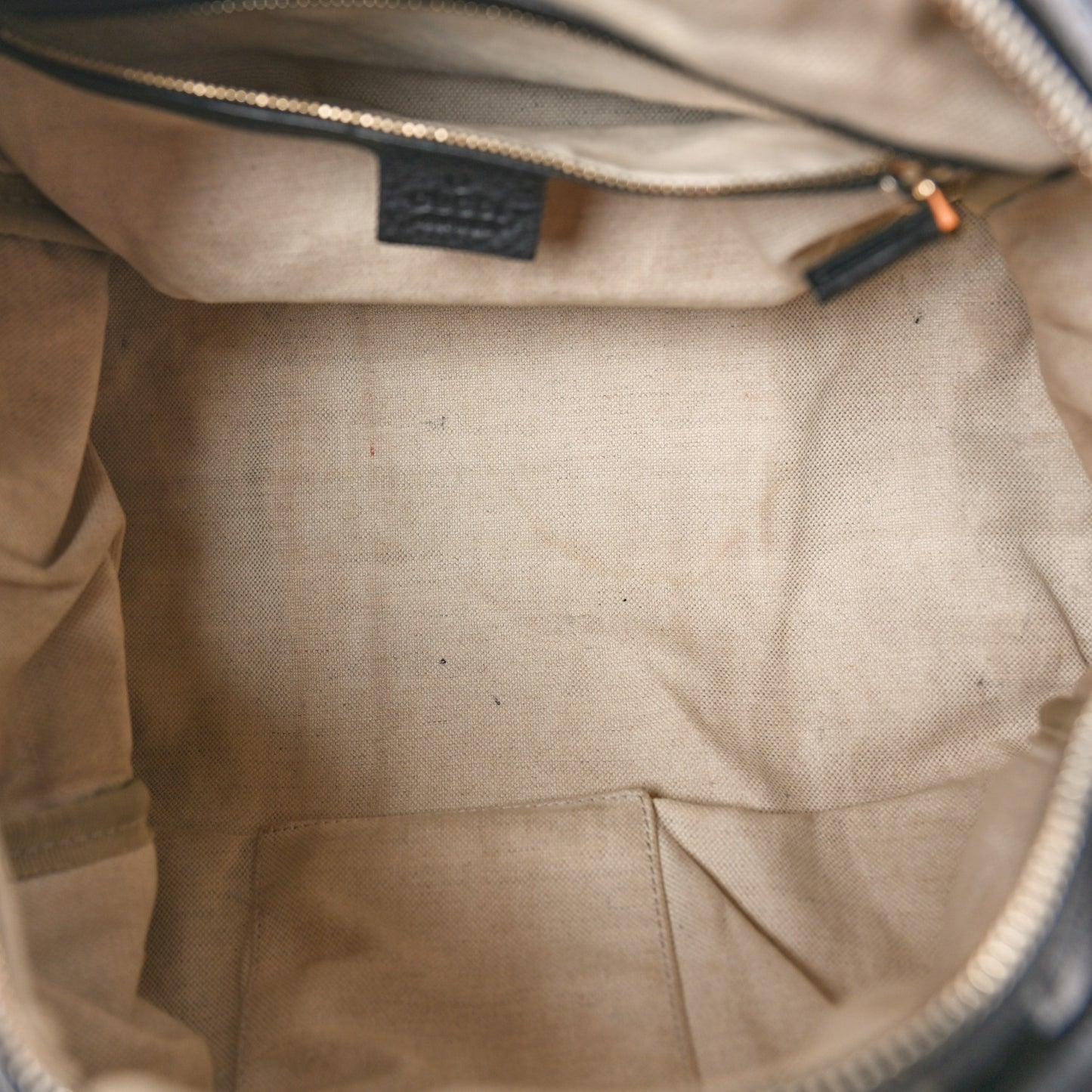 Calfskin Vintage Web Medium Boston Black