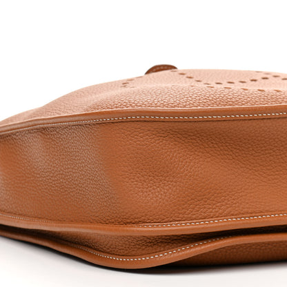 Hermes Taurillon Clemence Evelyne III GM Gold 9 of 10