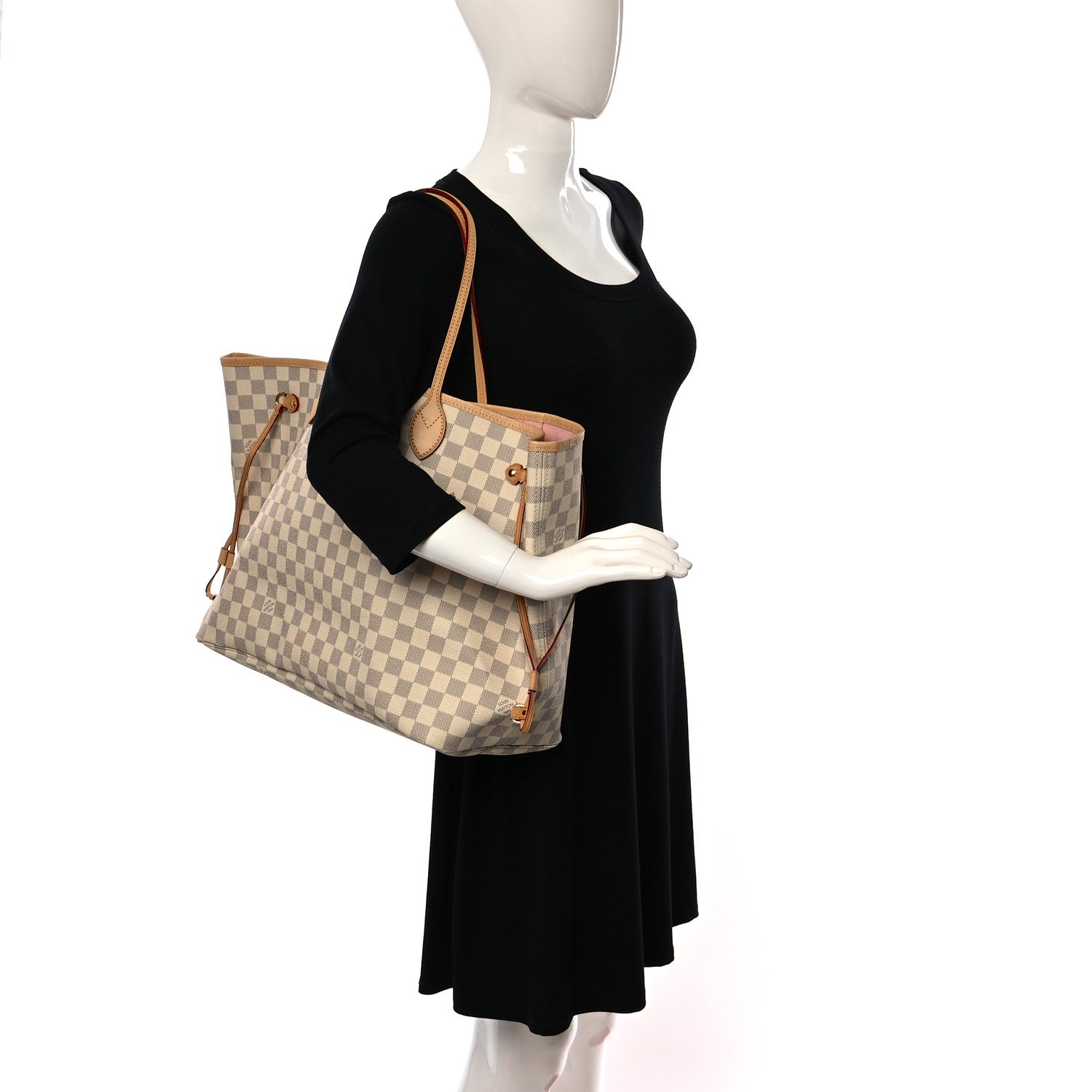 Louis Vuitton Damier Azur Neo Neverfull GM Rose Ballerine 2 of 11