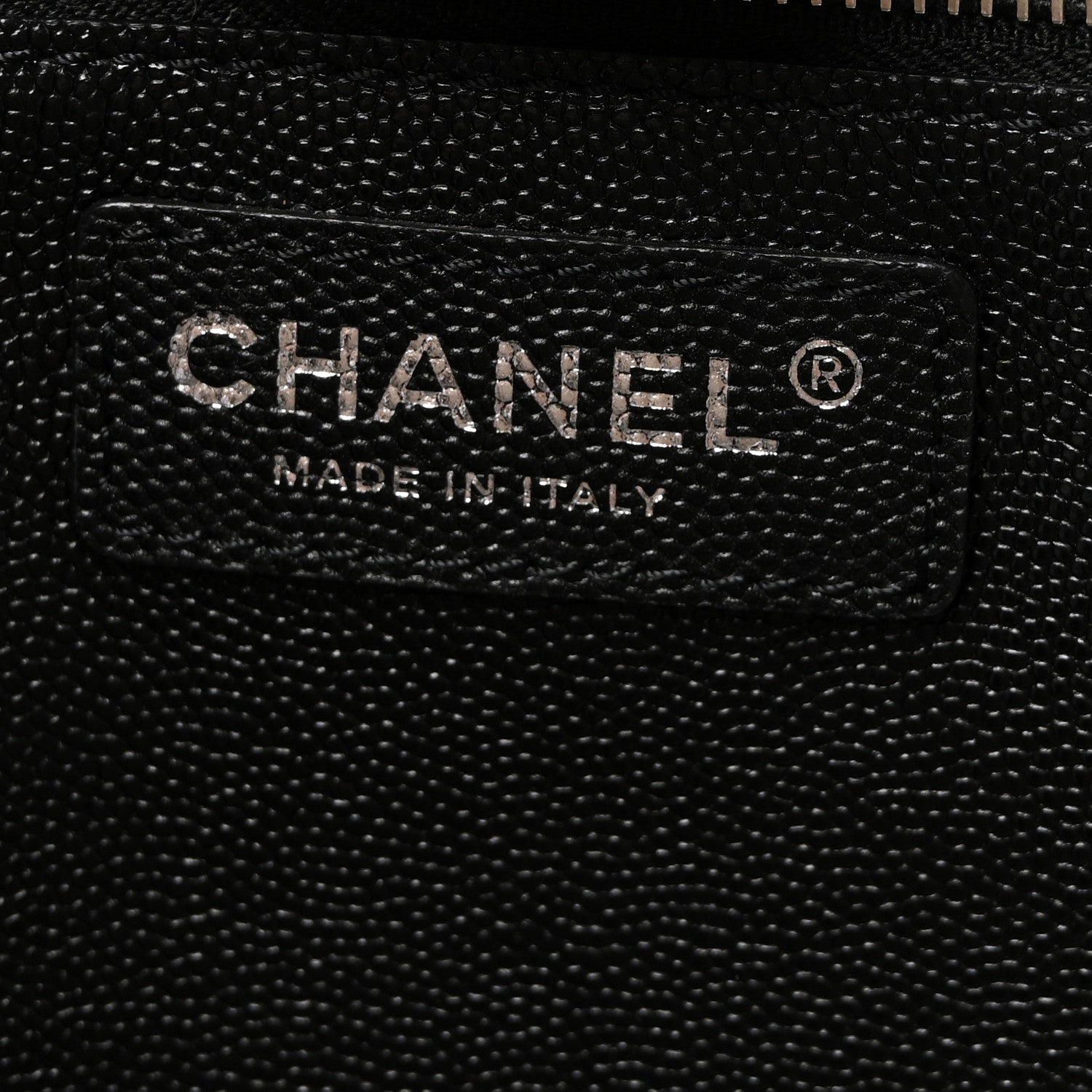 Chanel Caviar Stitched Large Shopping Tote Black 6 of 10