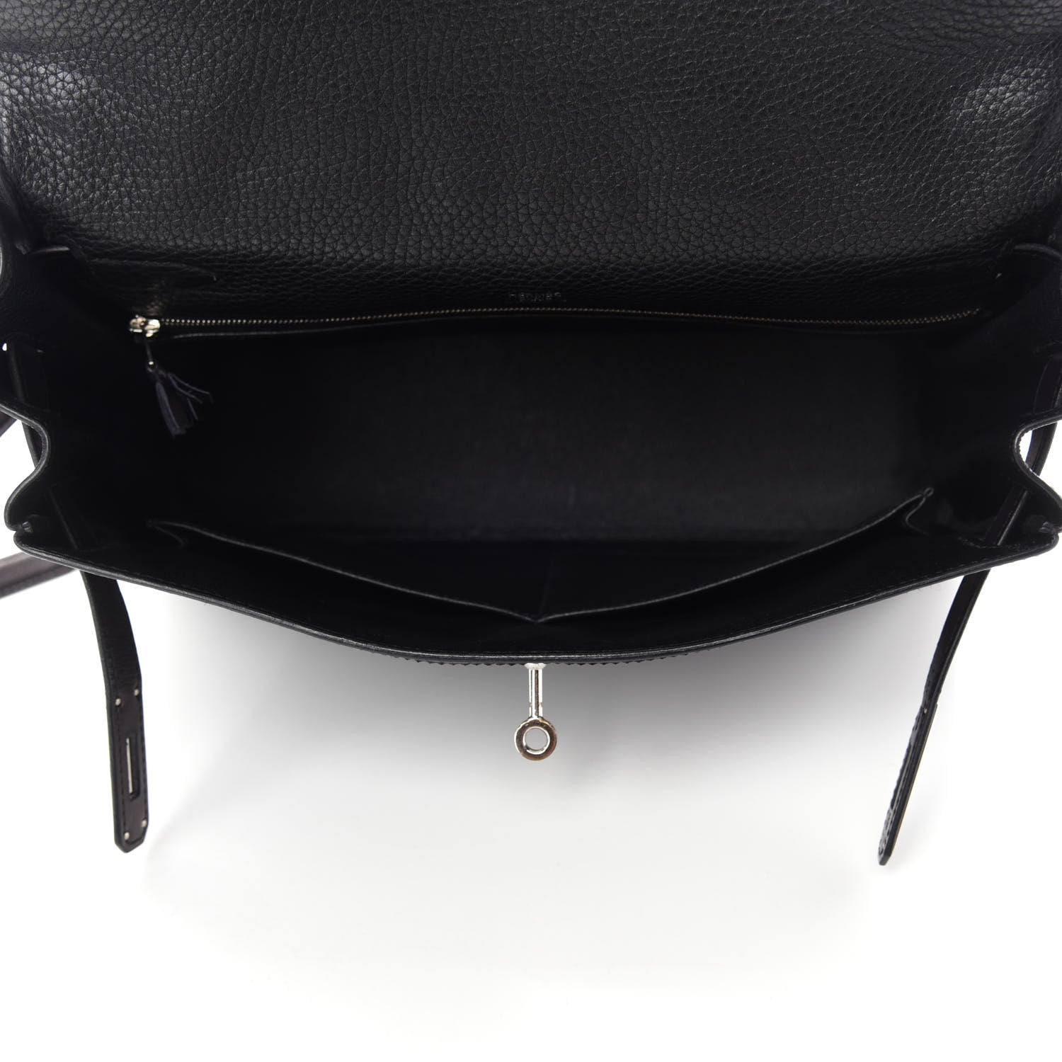 Hermes Taurillon Clemence Swift Ghillies Kelly 32 Black 5 of 14