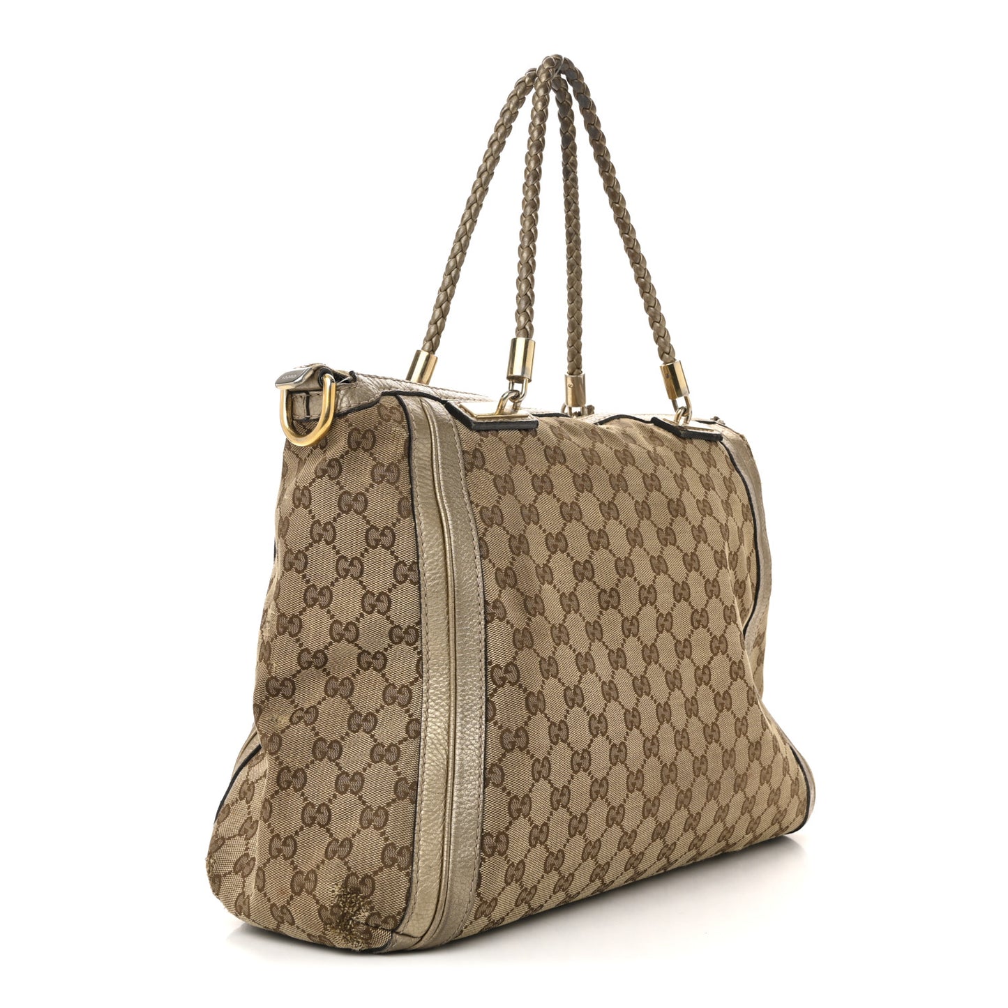 Monogram Medium Bella Tote Gold