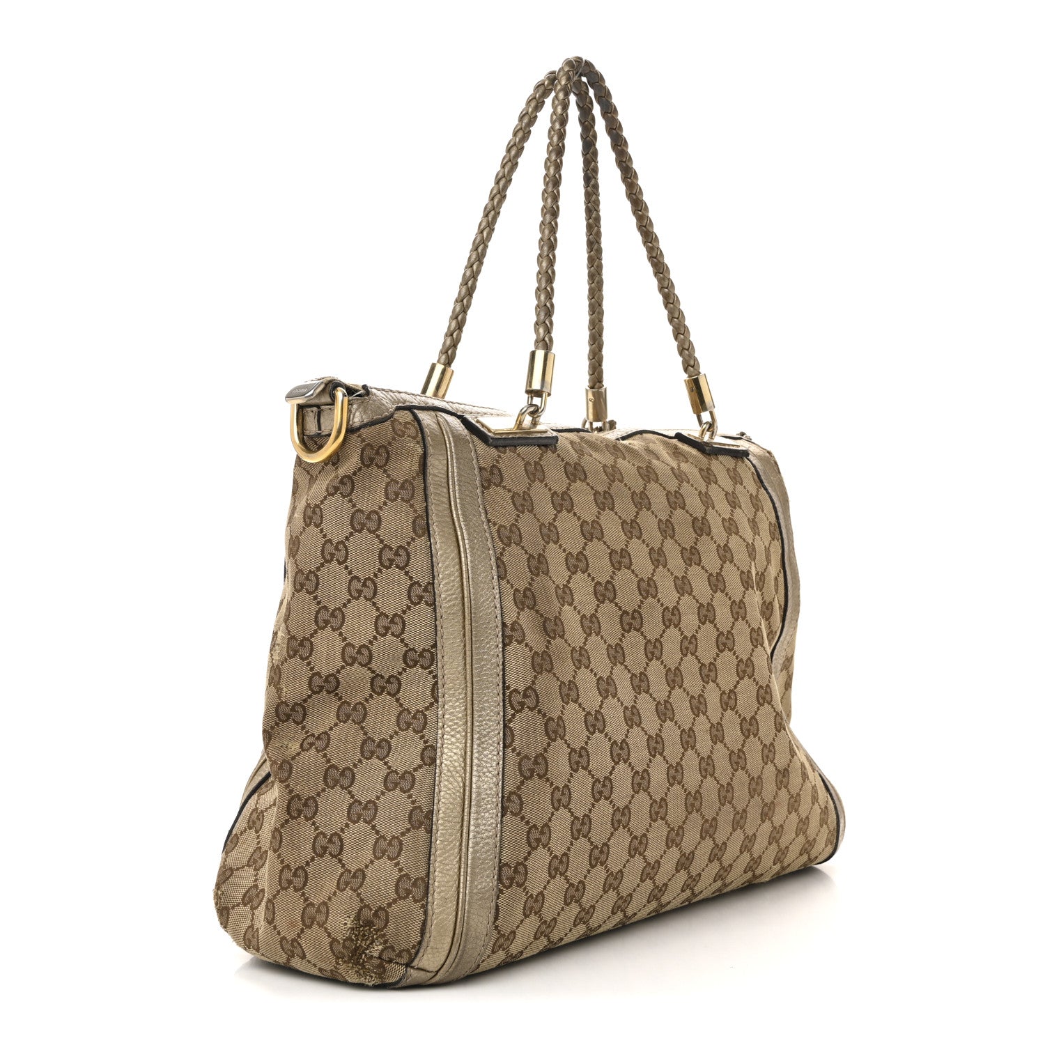 Gucci Monogram Medium Bella Tote Gold 3 of 17