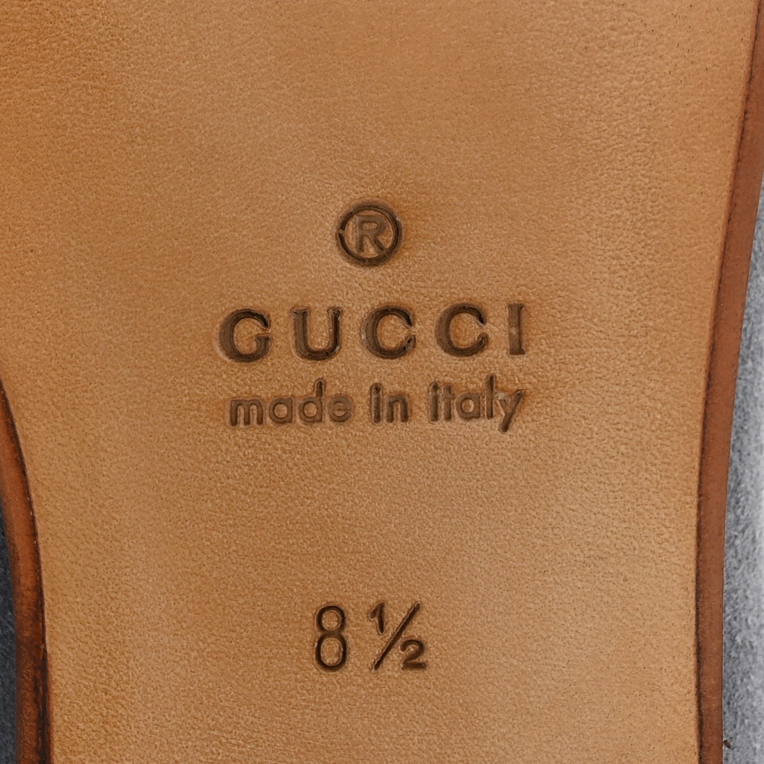 Gucci Suede Horsebit Mens Jordaan Loafers 8.5 Foggy Grey 7 of 11