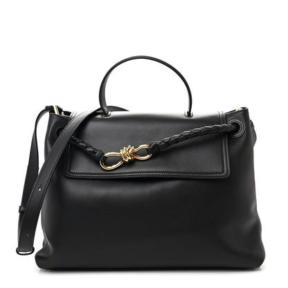 Bottega Veneta Silky Calfskin Medium Ciao Ciao Black 1 of 11