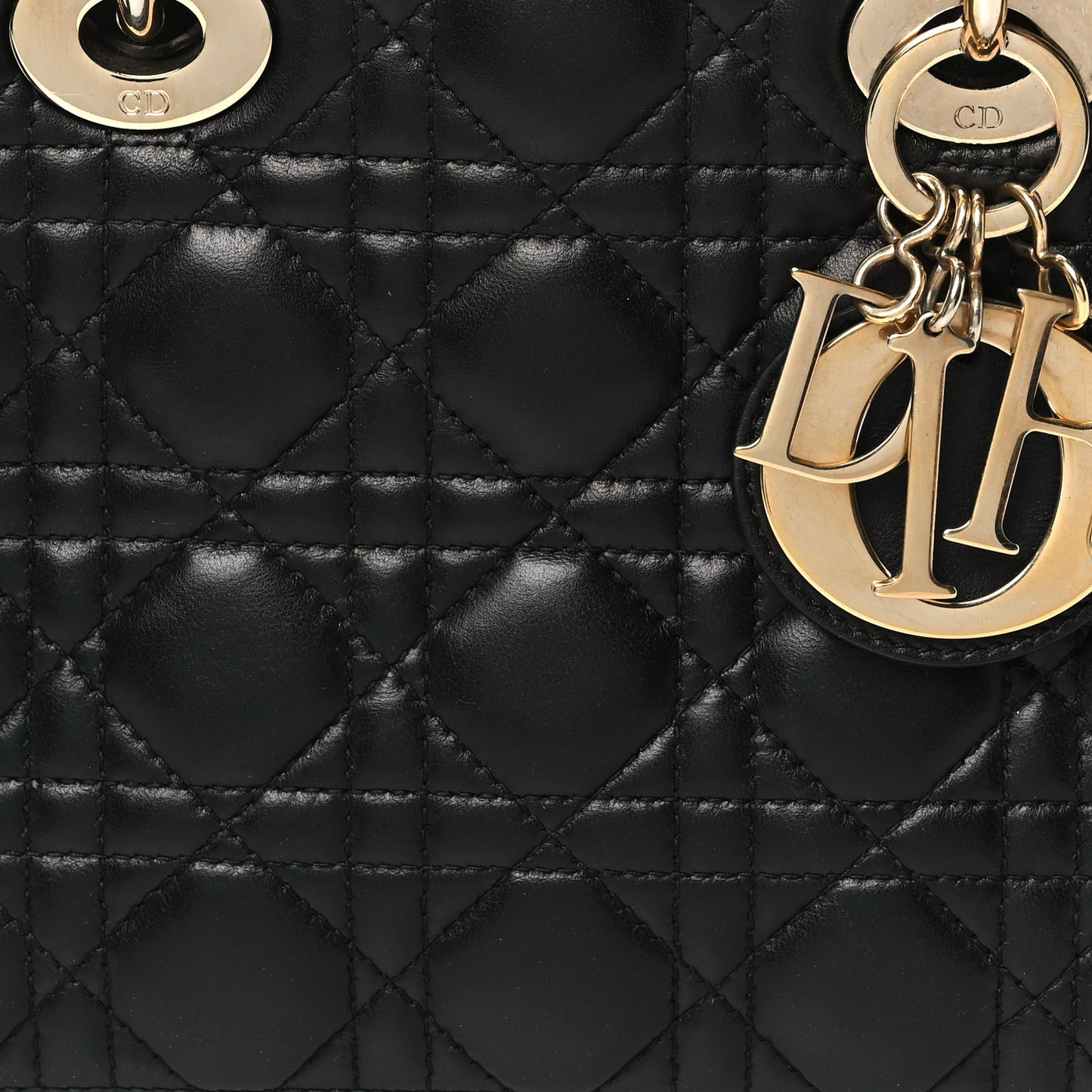 Lambskin Cannage Small My ABCDior Lady Dior Black