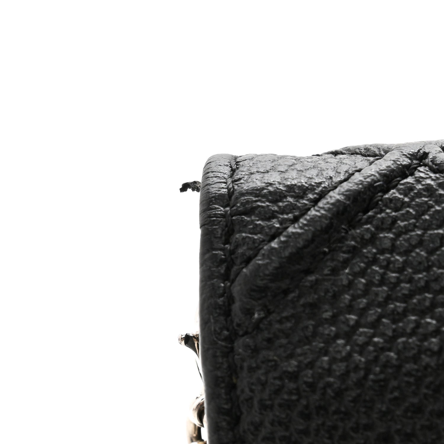 Christian Dior Grained Calfskin Diorama Croisiere Chain Wallet Black 9 of 10