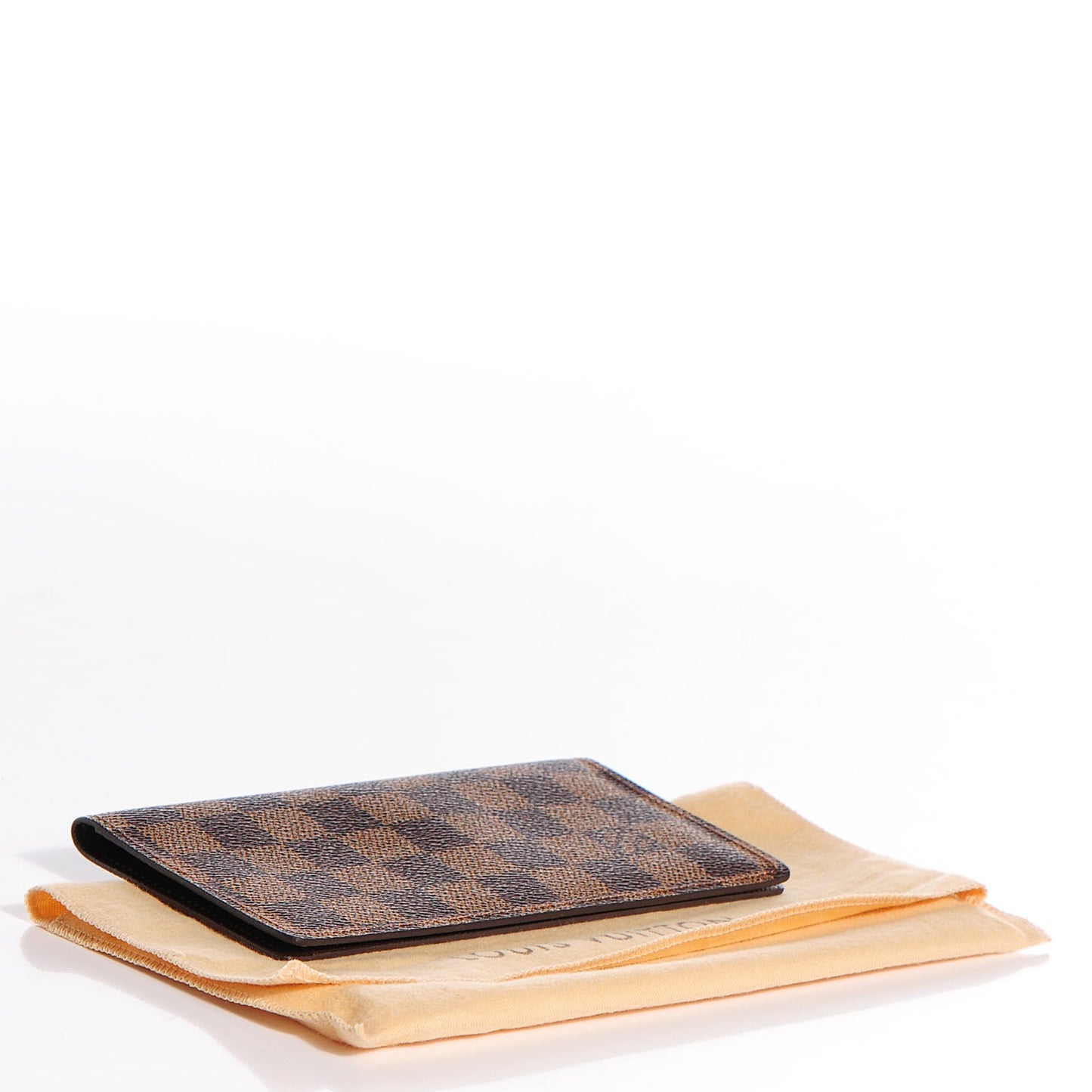 Damier Ebene Simple Checkbook Cover Wallet