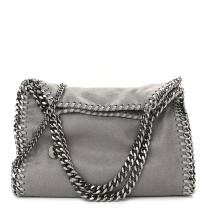 Stella McCartney Shaggy Deer Mini Falabella Fold Over Tote Light Grey 1 of 8