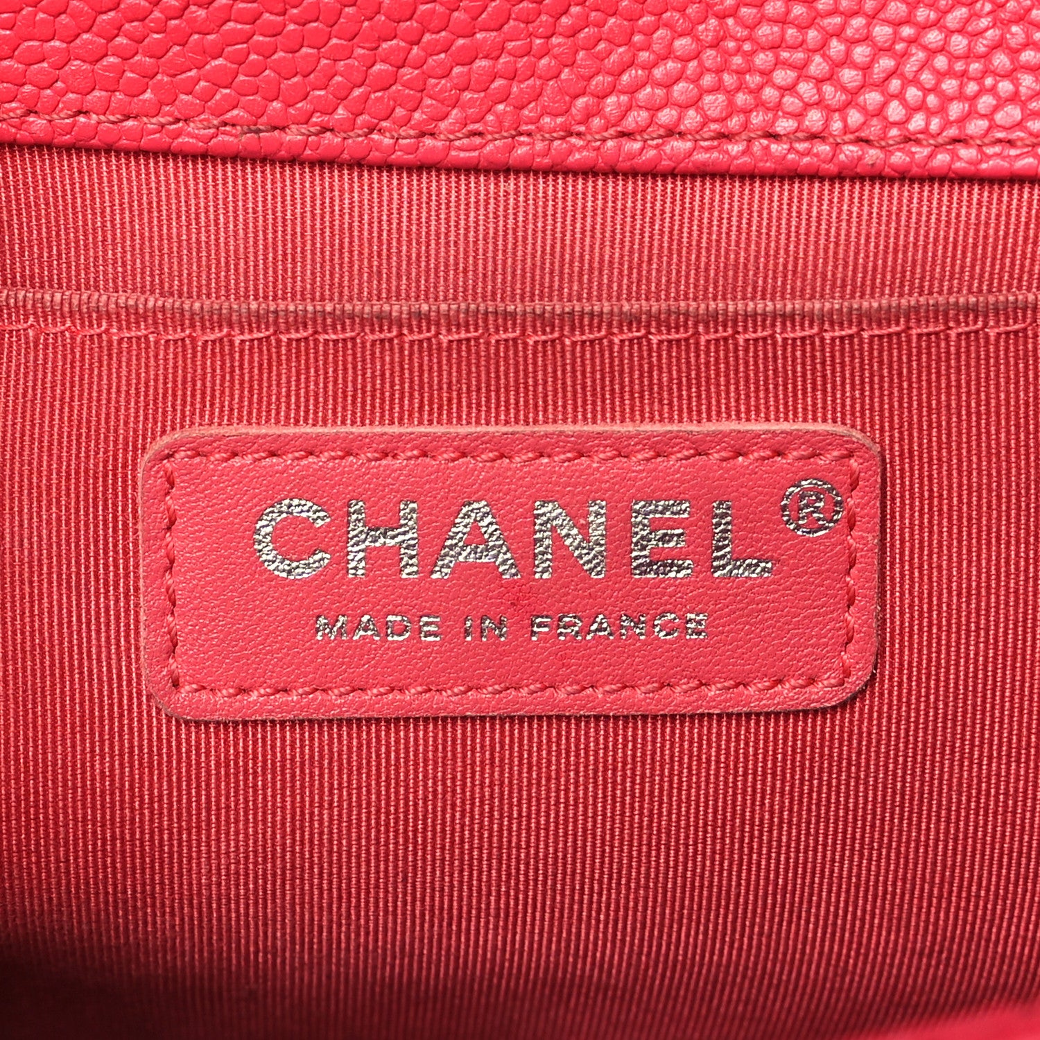 Chanel Caviar Quilted Medium Boy Flap Red 6 of 16