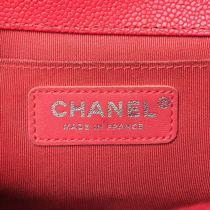 Chanel Caviar Quilted Medium Boy Flap Red 6 of 16