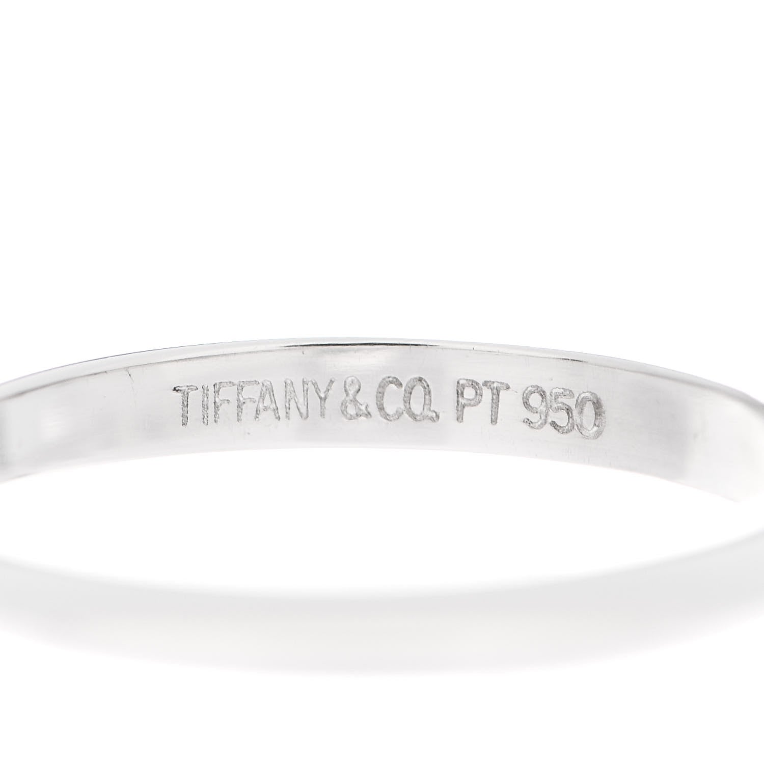 Tiffany Platinum Diamond .32ct Solitaire Engagement Ring 48 4.5 4 of 6