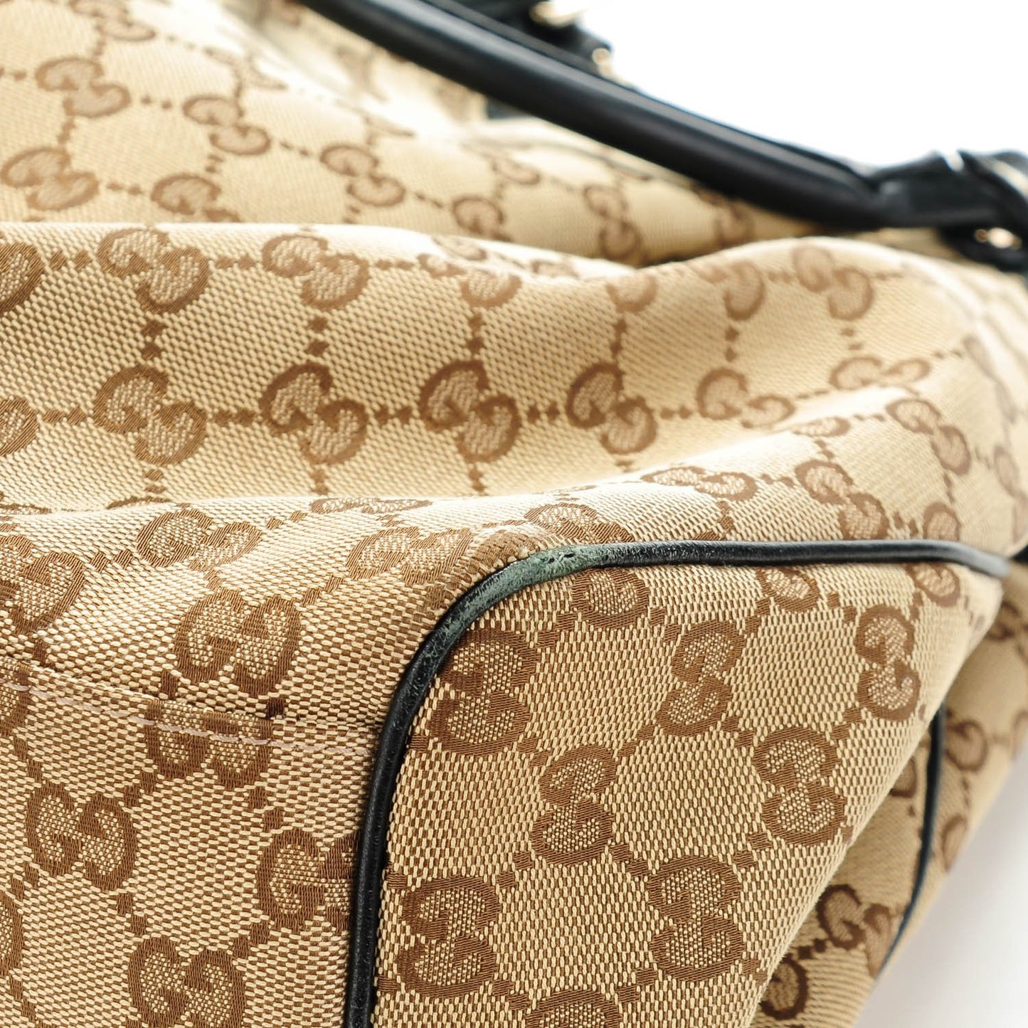 Monogram Medium Sukey Tote Beige Ebony Black