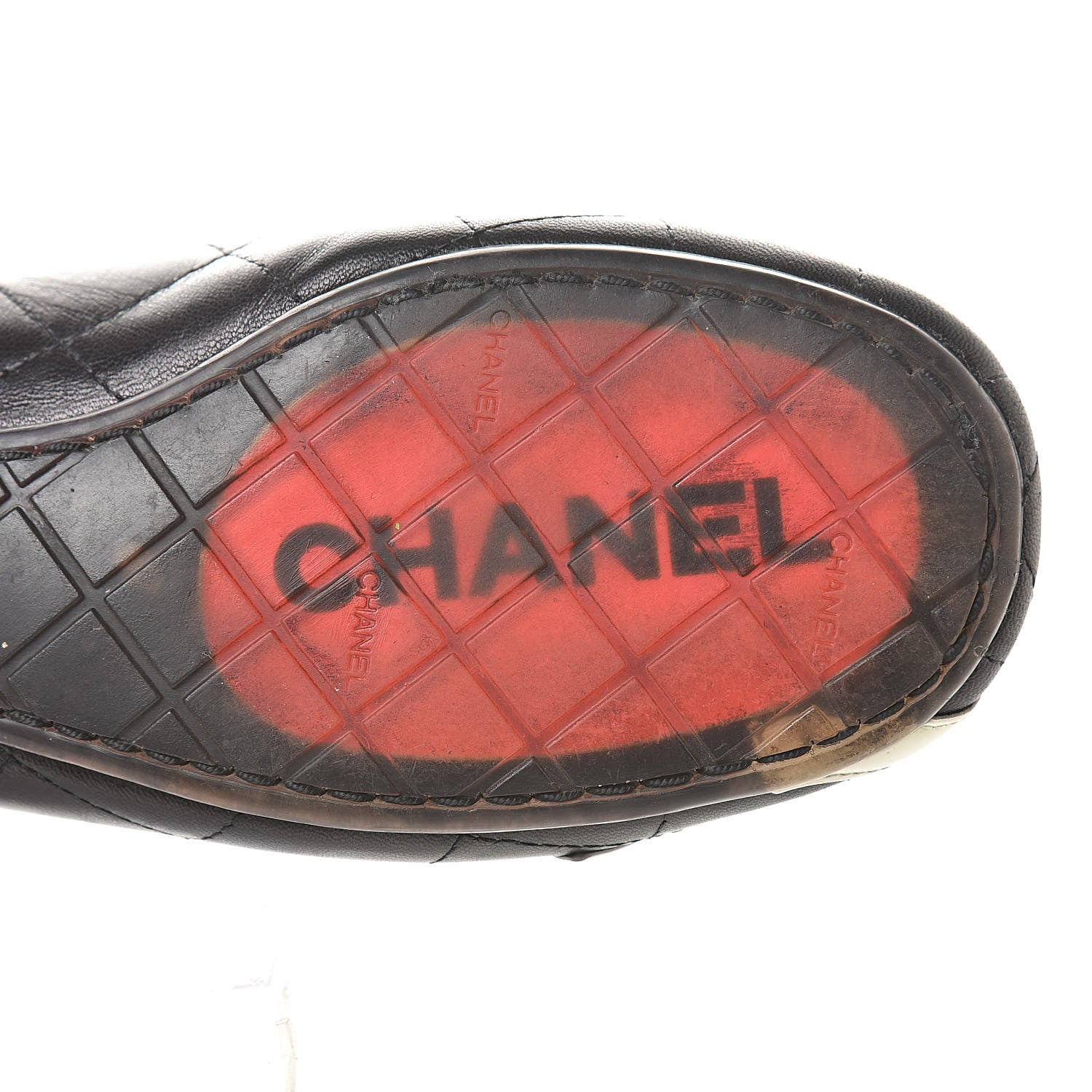 Chanel Lambskin Cambon Quilted Ballerina Flats 37 Black 9 of 12