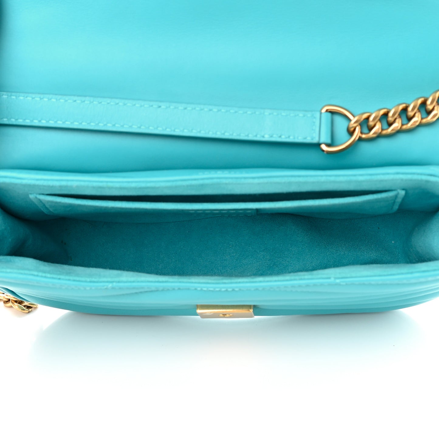 Calfskin New Wave Chain MM Malibu Green