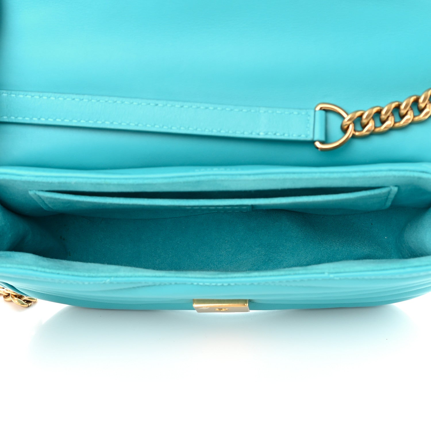 Louis Vuitton Calfskin New Wave Chain MM Malibu Green 5 of 14