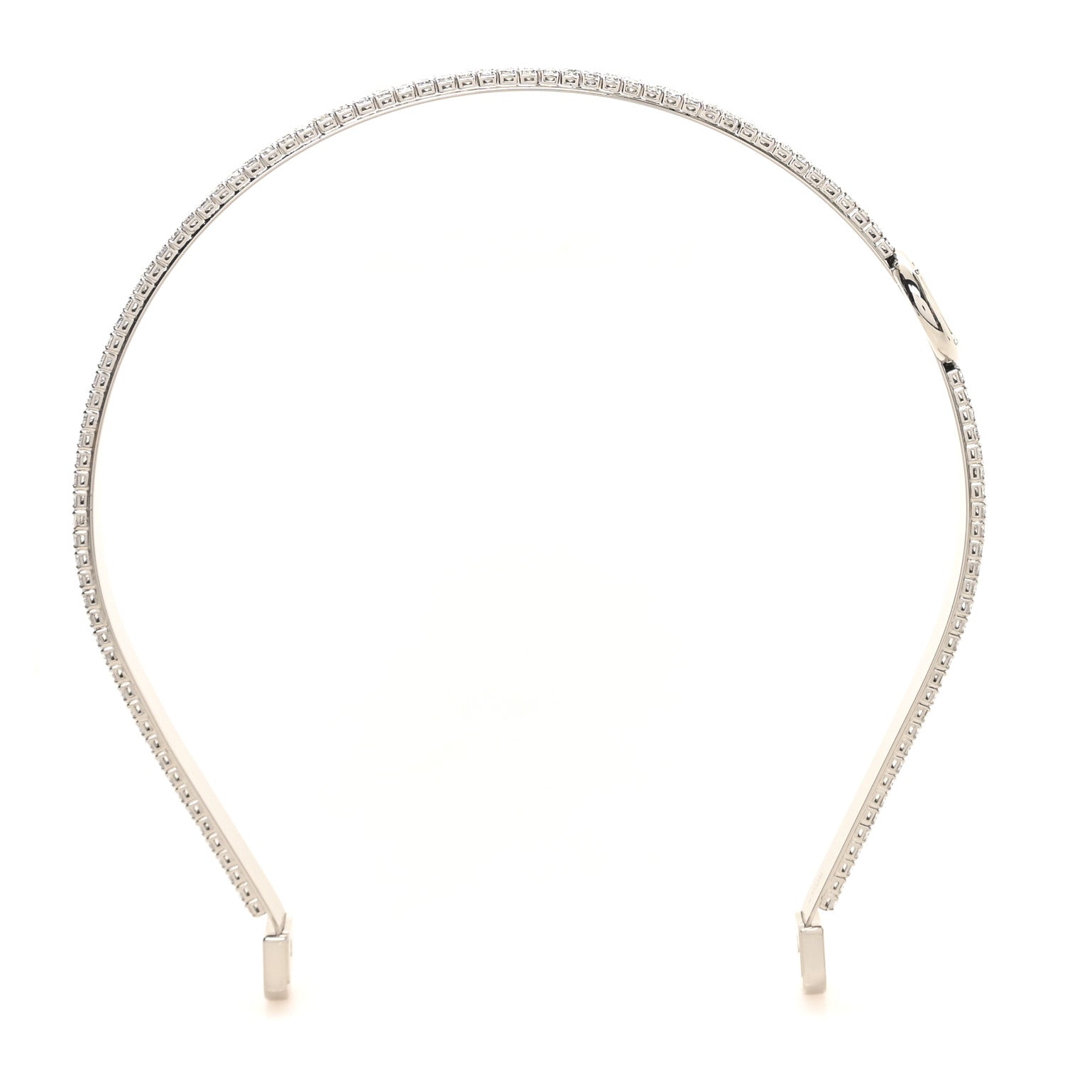 Louis Vuitton Strass Monogram LV Icon Headband Silver 1843363