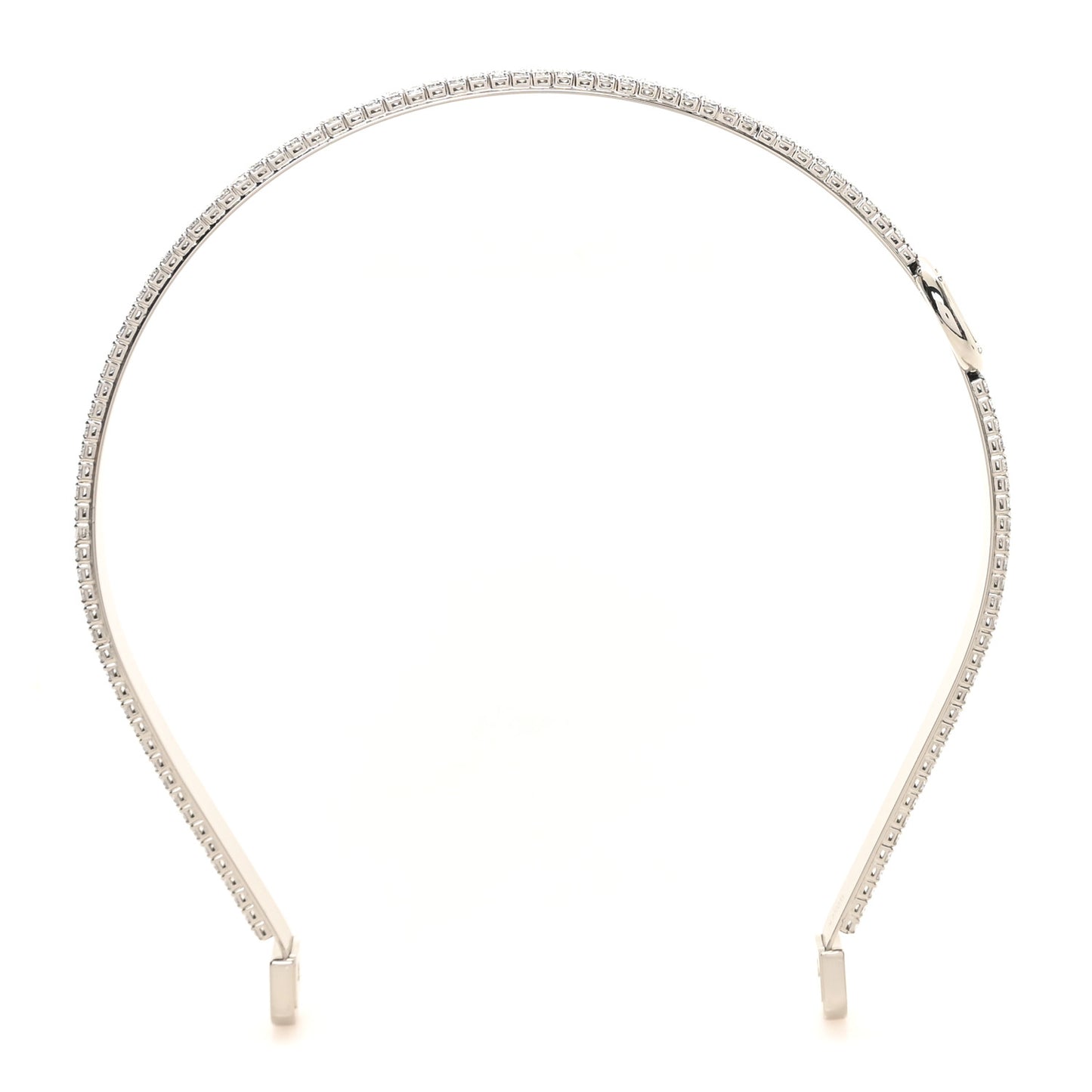Strass Monogram LV Icon Headband Silver