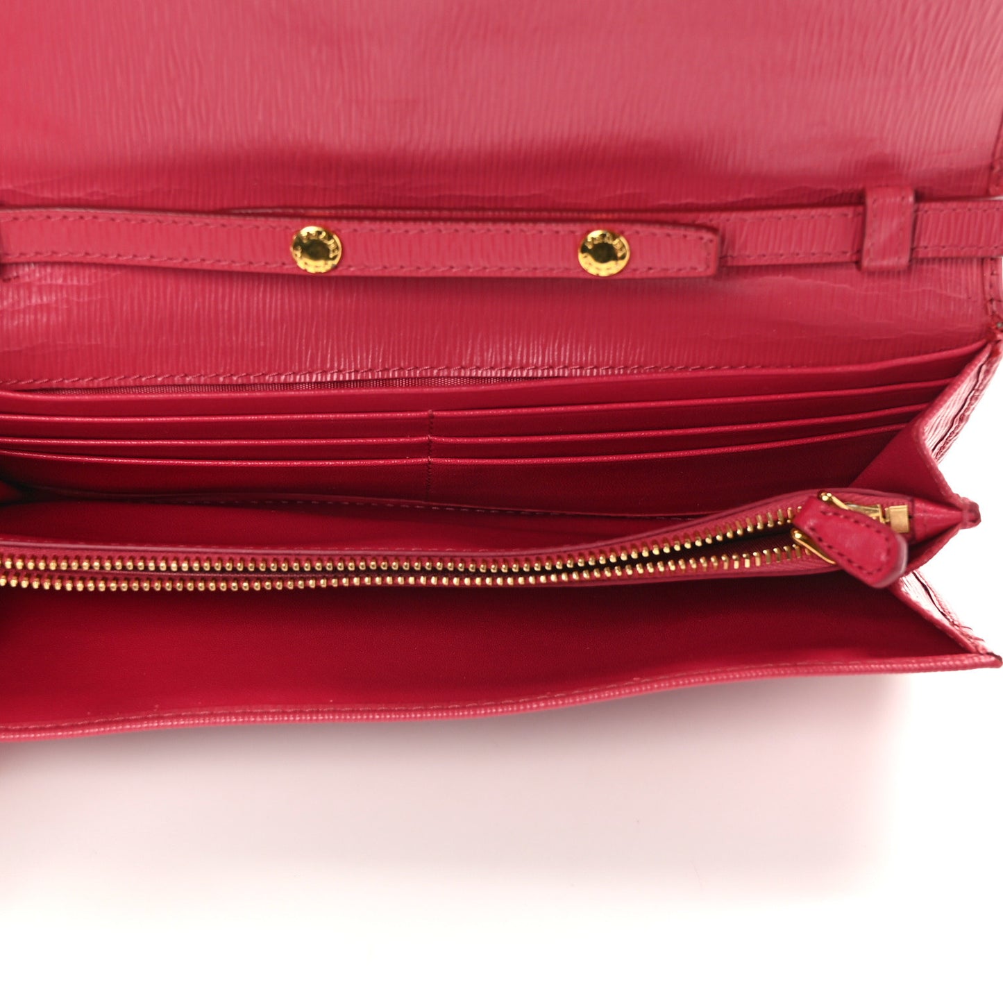 Vitello Move Metal Oro Chain Wallet Peonia