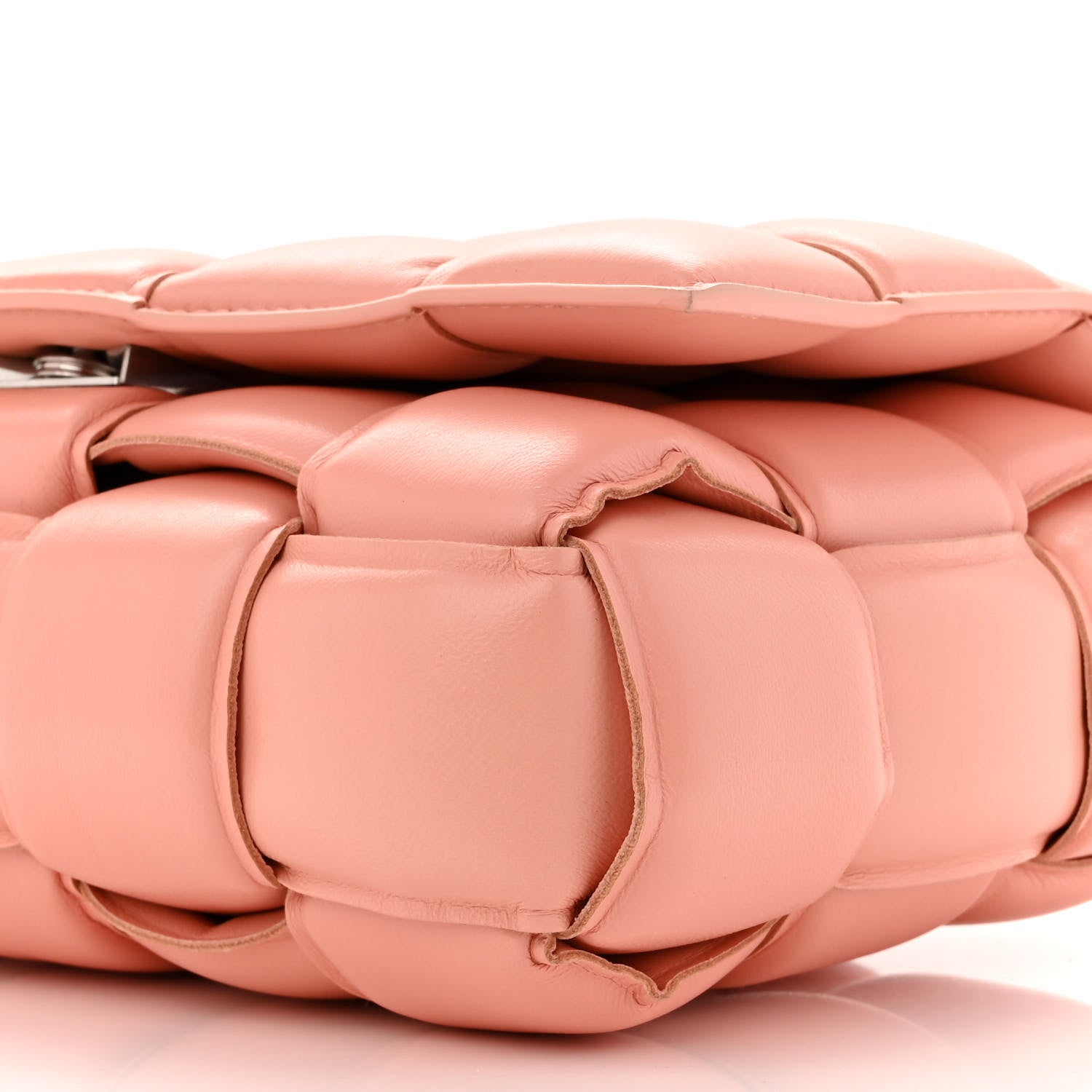 Bottega Veneta Nappa Maxi Intreccio Padded Cassette Crossbody Bag Peachy 10 of 10