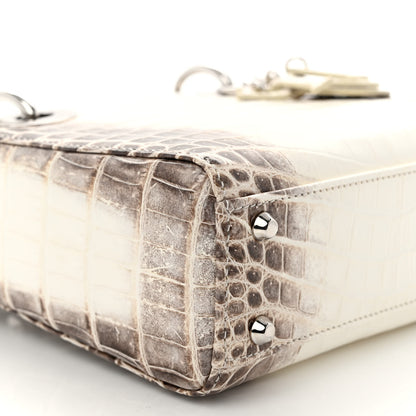 Christian Dior Niloticus Crocodile Himalaya Mini Lady Dior White 8 of 9
