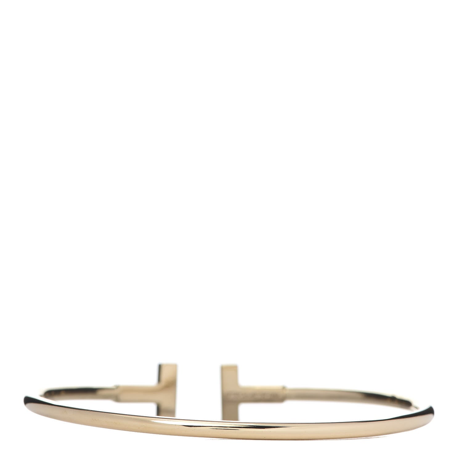Tiffany 18K Yellow Gold T Wire Bracelet 3 of 4