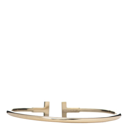 Tiffany 18K Yellow Gold T Wire Bracelet 3 of 4