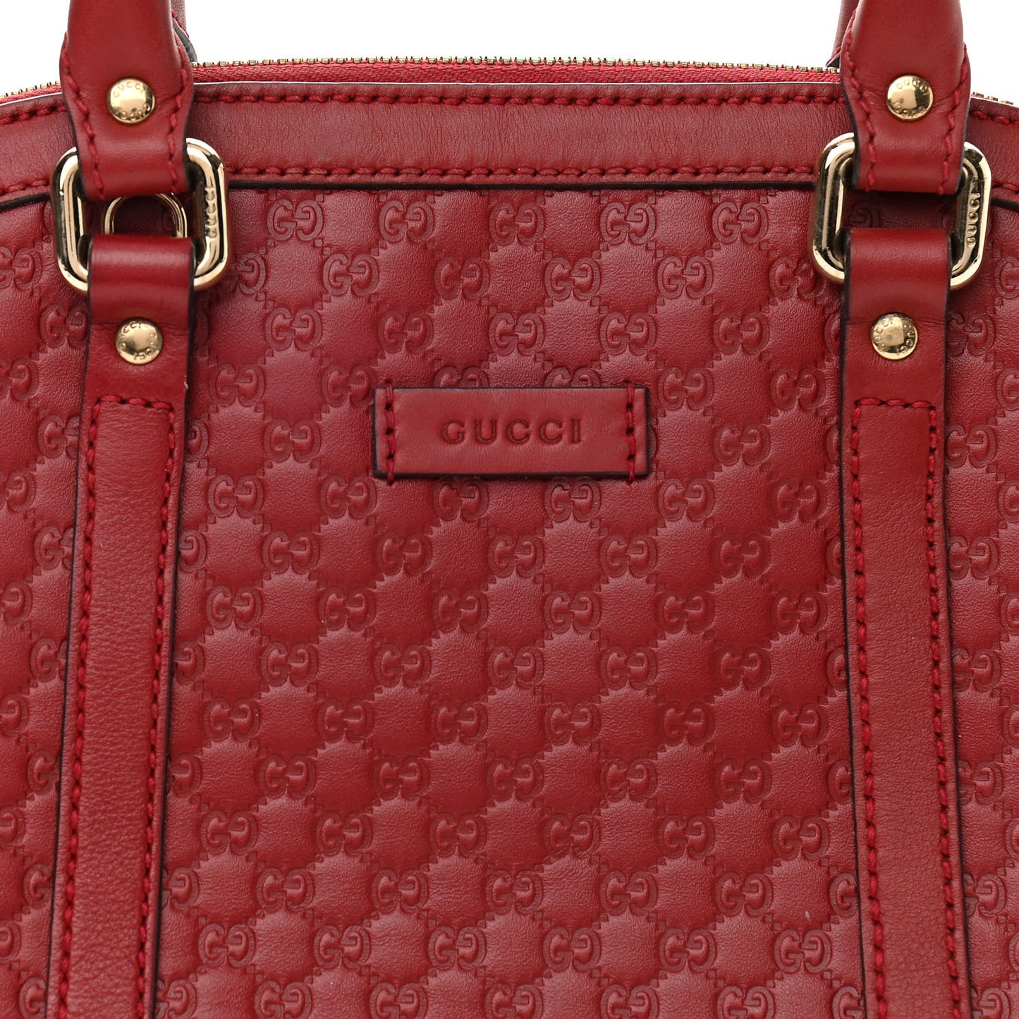 Soft Microguccissima Mini Dome Bag Rosso