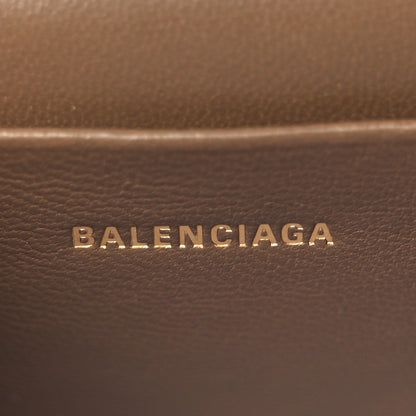 Balenciaga Coated Canvas BB Monogram Hourglass Top Handle Bag Mini with Chain Beige Brown 5 of 7