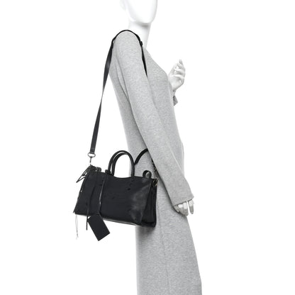 Balenciaga Veau Soyeux Perforated Blackout Hardware S City Black 2 of 10