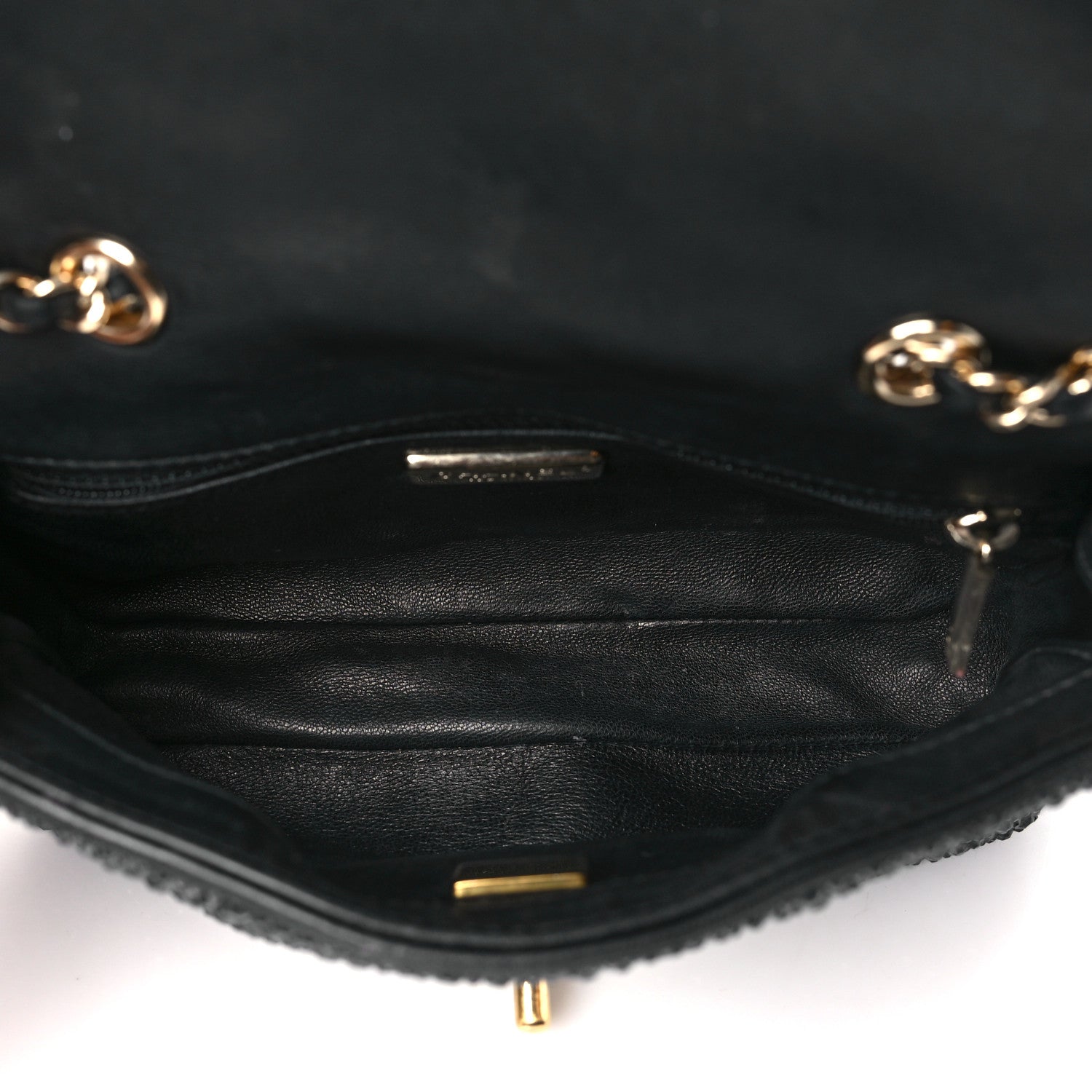 Chanel Lambskin Crystal Diamante Small Flap Black 5 of 13