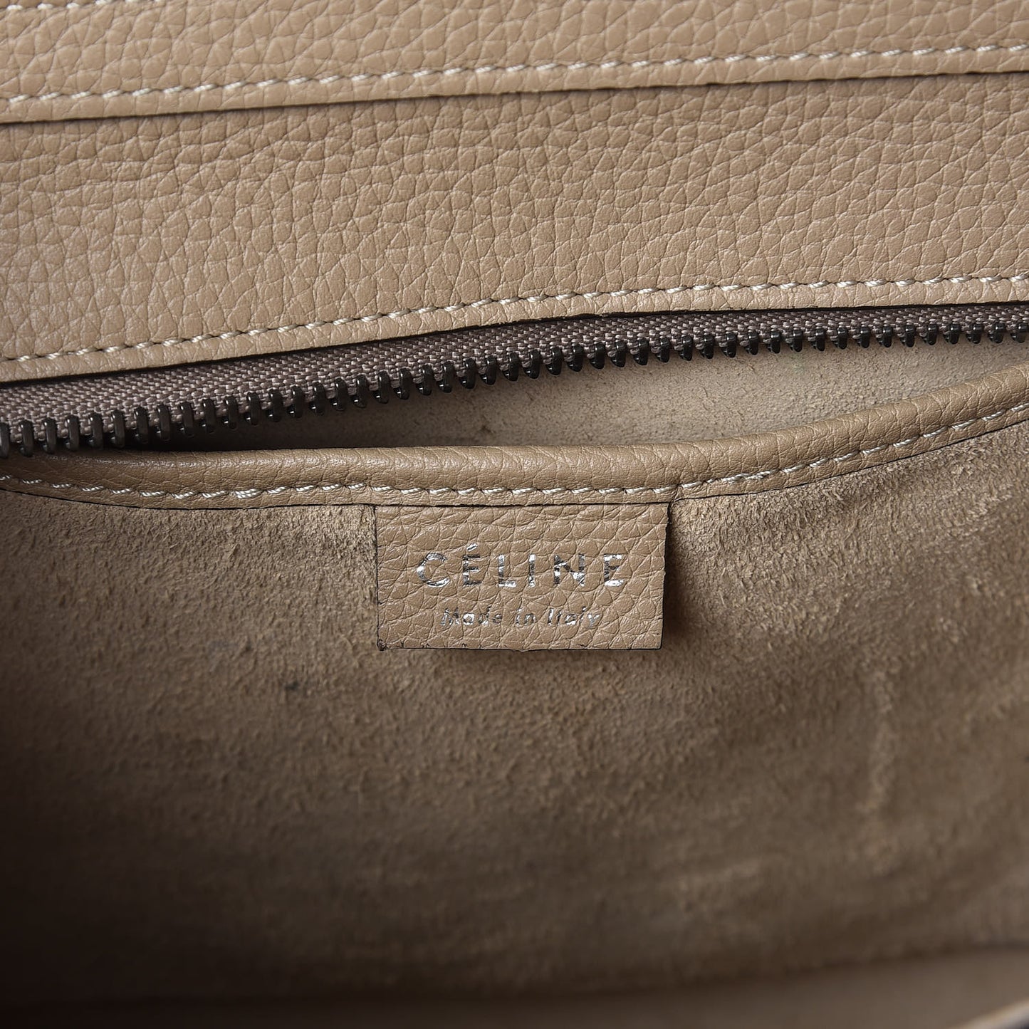 Drummed Calfskin Nano Luggage Dune