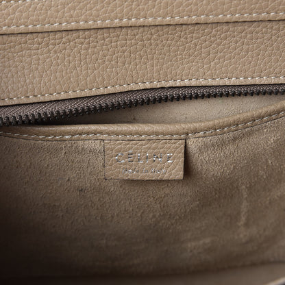 Celine Drummed Calfskin Nano Luggage Dune 8 of 9